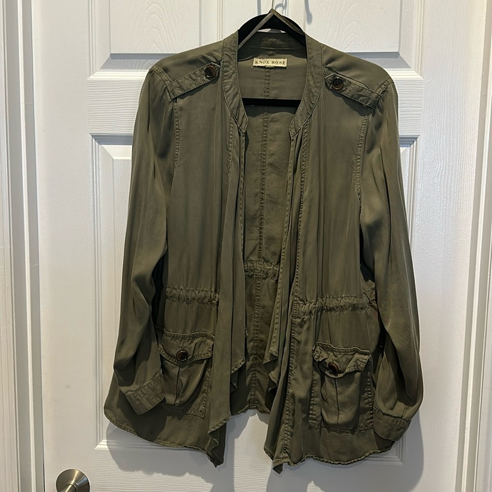 Women's Knox Rose Utility Jacket - Army Green - size XL